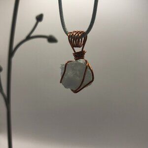 Natural Celestite Pendant (Reiki Infused)
